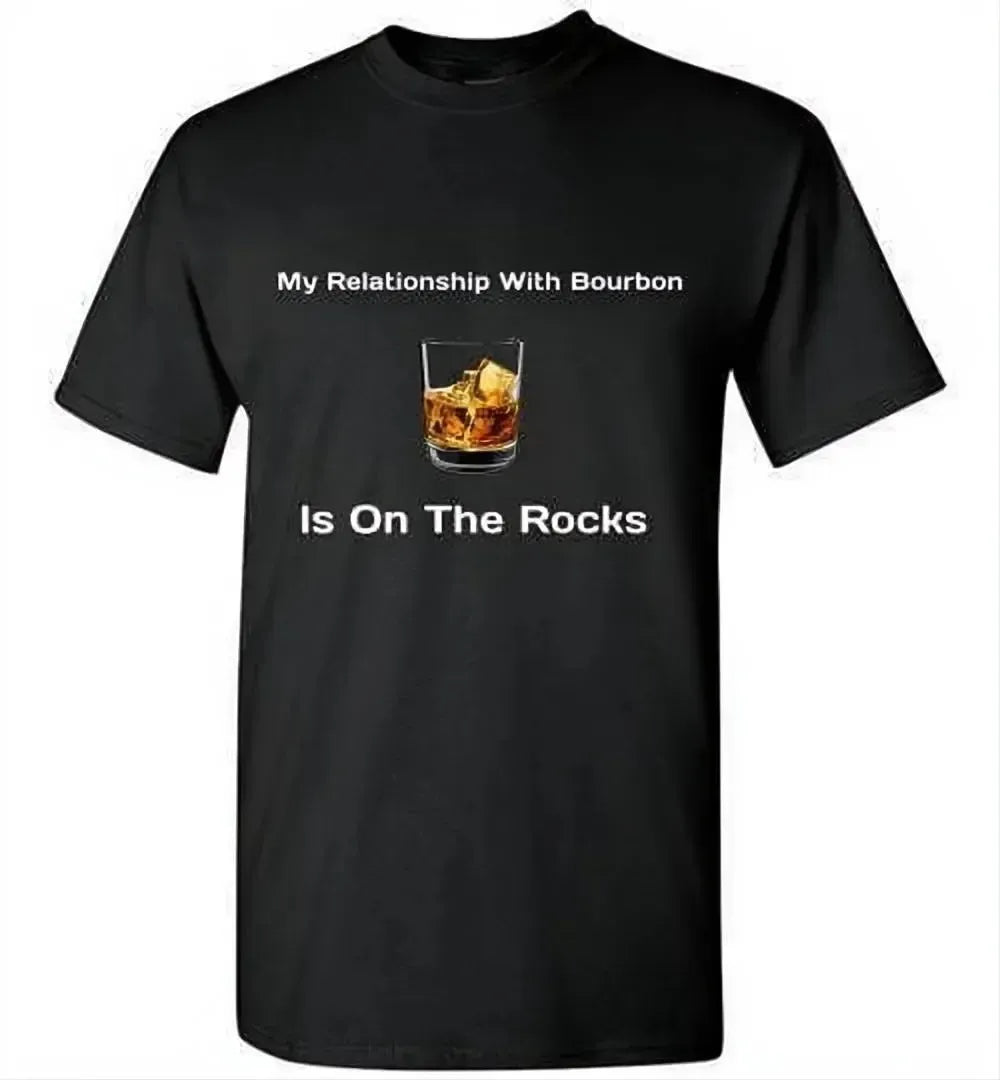 Whiskey T Shirt -Relationship On The Rocks - hero view