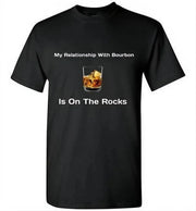 Whiskey T Shirt -Relationship On The Rocks - hero view