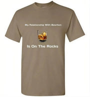 Whiskey T Shirt -Relationship On The Rocks - detail view