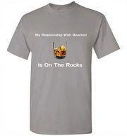 Whiskey T Shirt -Relationship On The Rocks - lifestyle shot