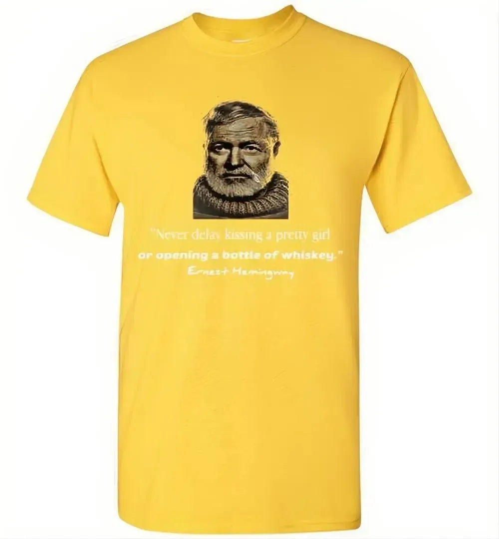 Whiskey T-Shirt-The Hemingway - in use