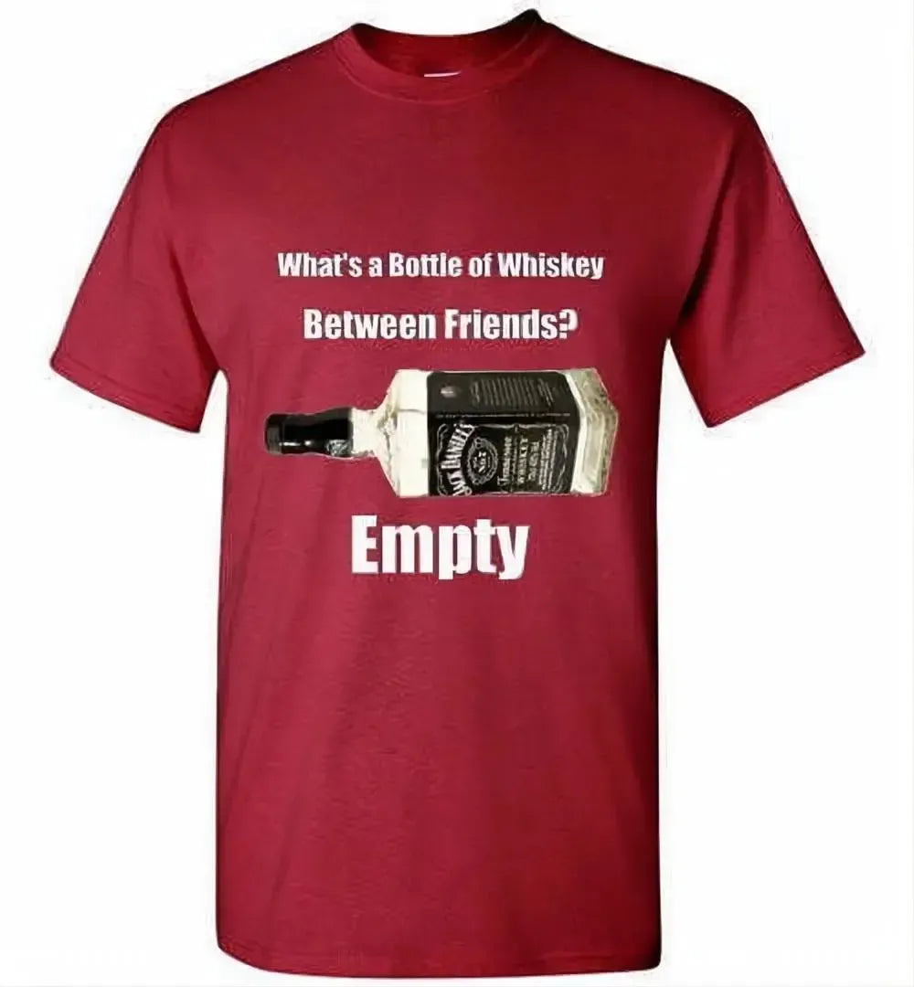 Whiskey T Shirt- Whiskey Between Friends - detail view