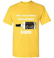 Whiskey T Shirt- Whiskey Between Friends - in use