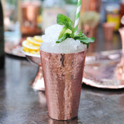 Copper Iced Tea Cup - in use
