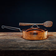 Copper Saute Pan With Lid, 3 quart hammered copper
