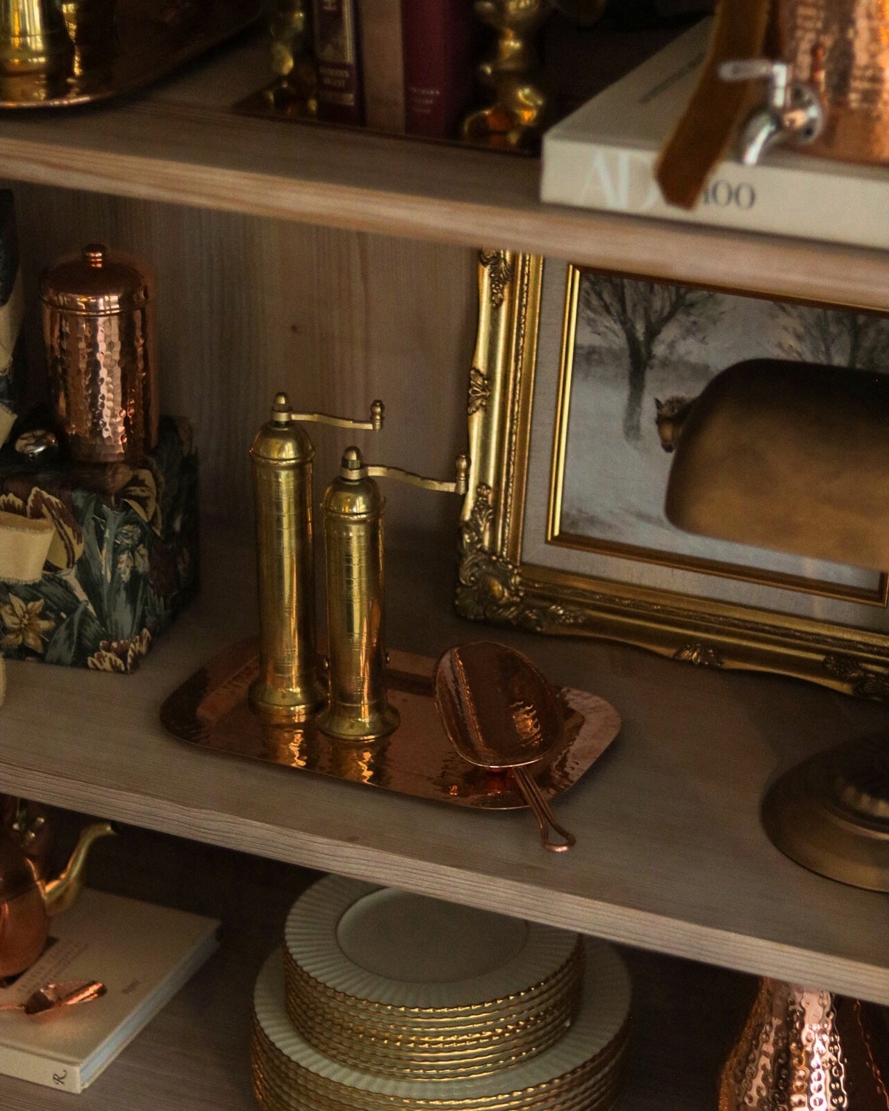 Copper Thessaly Rectangle Platter - lifestyle shot