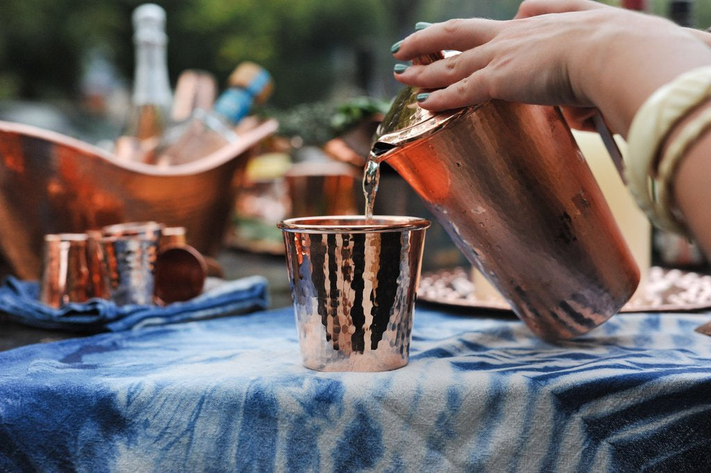 Apa Copper Cup - in use