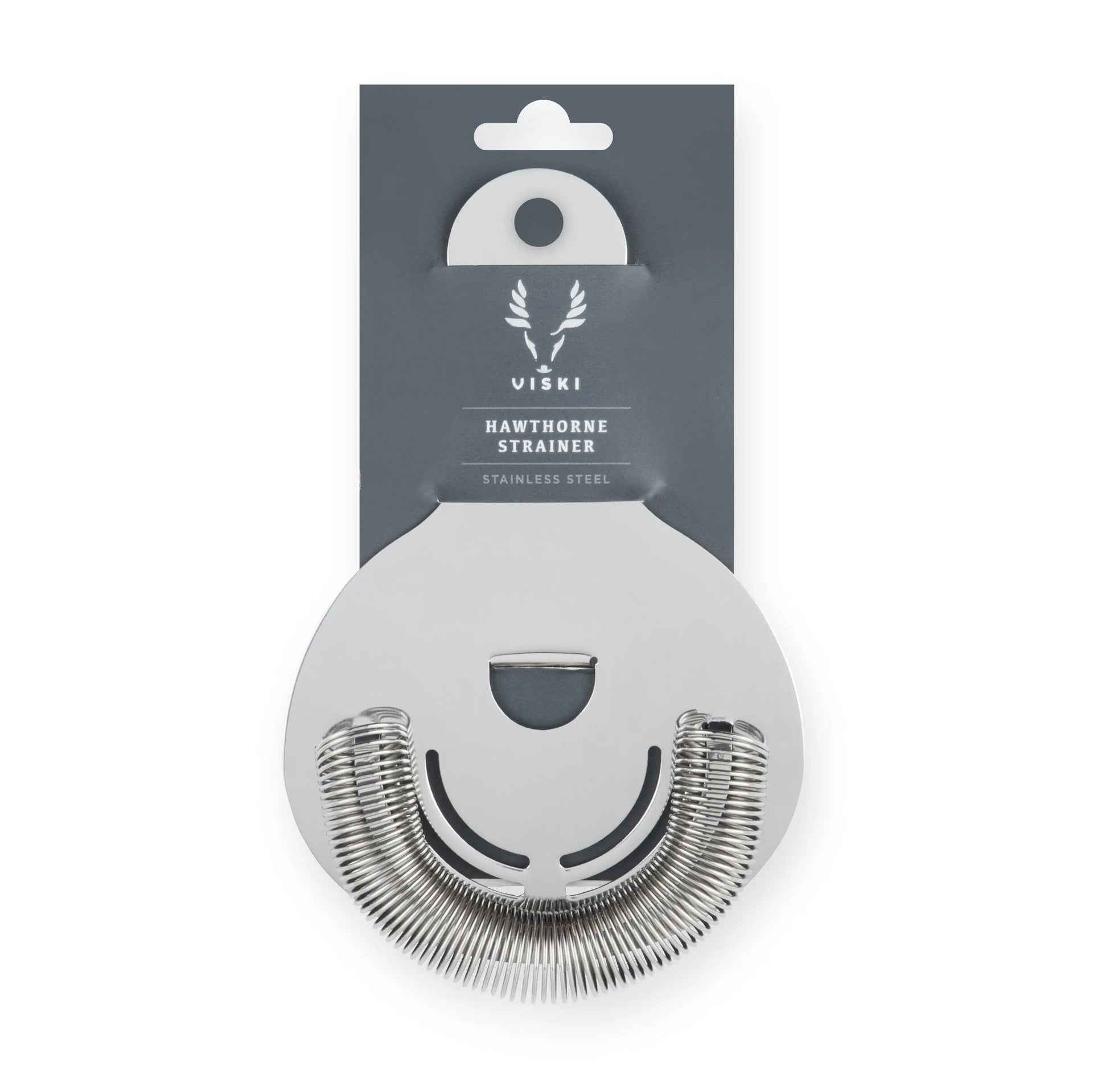 Cocktail Strainer - Hawthorne Stainless Steel by Viski - in use