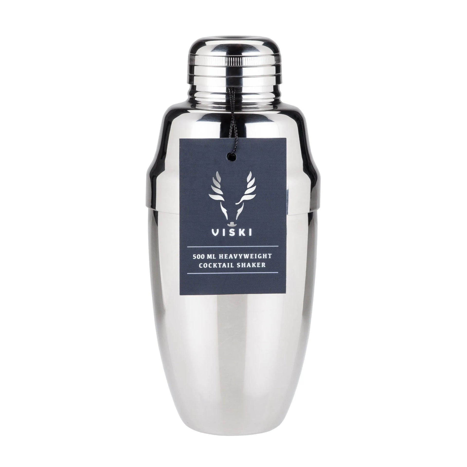 Harrison Heavyweight Cocktail Shaker in Stainless Steel by Viski Professional - alternate angle