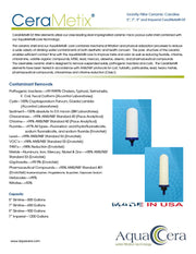 Imperial CeraMetix 7" Ceramic Contaminant and Fluoride Water Filter - detail view