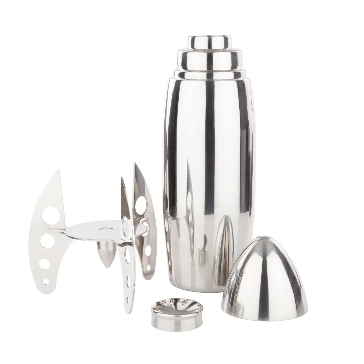 Irving Rocket Cocktail Shaker in Stainless Steel by Viski - detail view