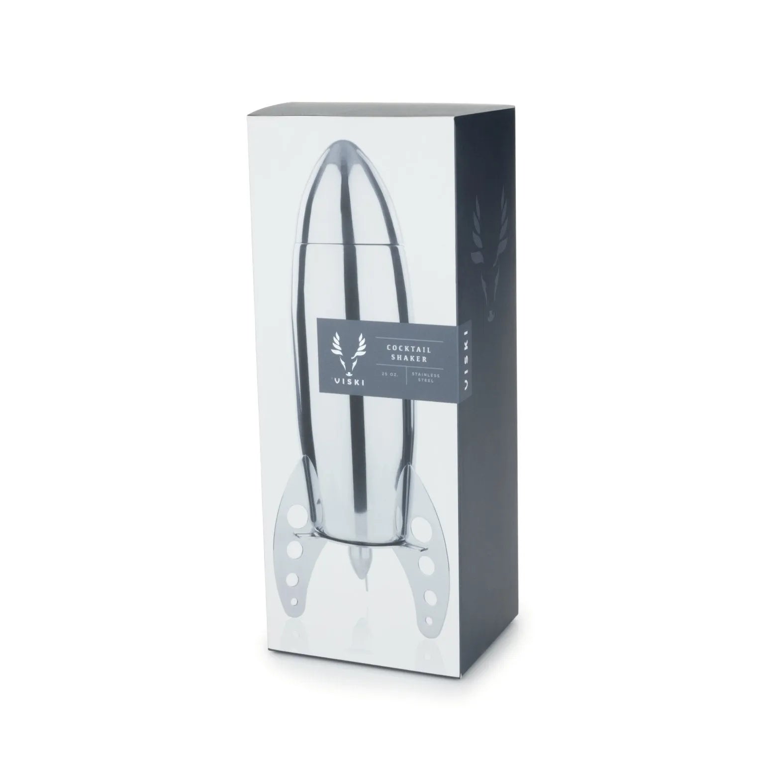Irving Rocket Cocktail Shaker in Stainless Steel by Viski - alternate angle