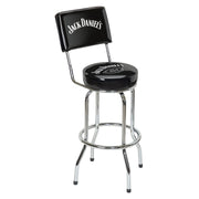 Jack Daniel's Bar Stool w/ Backrest wood