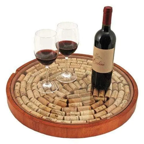 Lazy Susan Cork Display by True - hero view