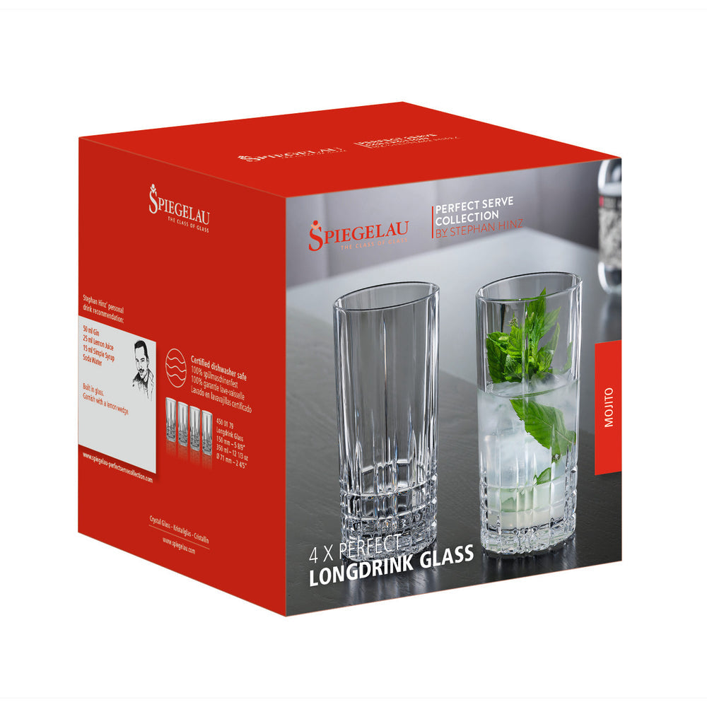 Spiegelau Perfect Longdrink Glass, Set of 4