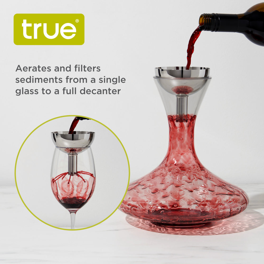 TRUE Fountain Aerating Decanter Funnel