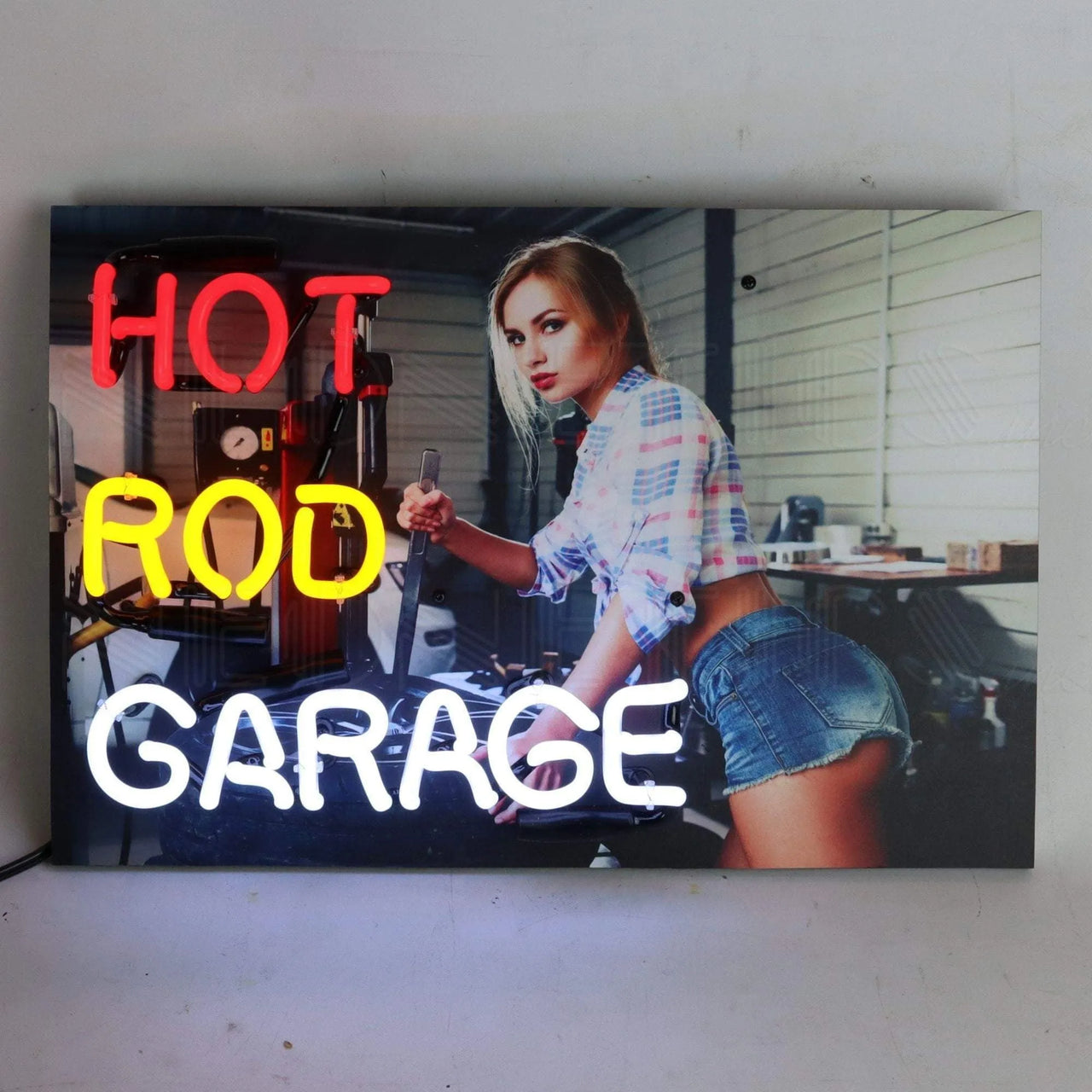 NEONETICS Junior Hot Rod Garage Neon Sign illuminated neon sign