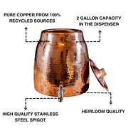 Niagara Copper Water Dispenser with Lid - packaging