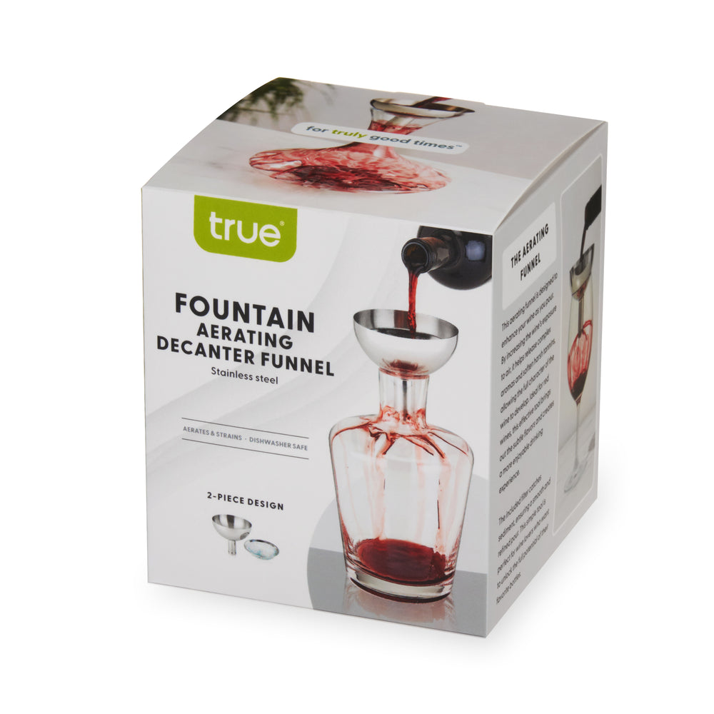 TRUE Fountain Aerating Decanter Funnel