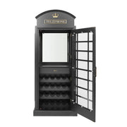 RAM Game Room Old English Telephone Booth Bar Cabinet - in use