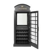 RAM Game Room Old English Telephone Booth Bar Cabinet - in use