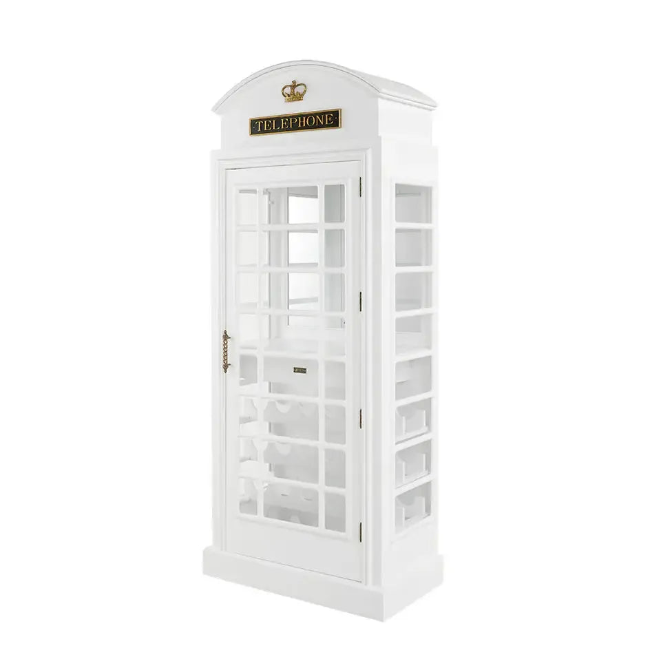RAM Game Room Old English Telephone Booth Bar Cabinet - angle 7