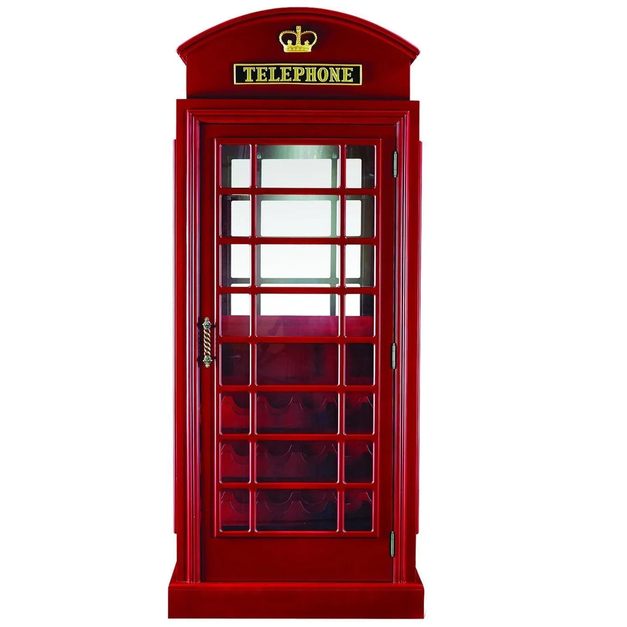 RAM Game Room Old English Telephone Booth Bar Cabinet - hero view