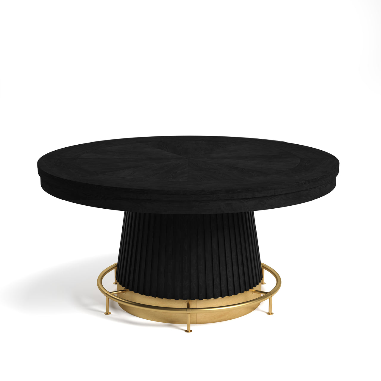 RAM Game Room Prohibition Series 60" Poker Table with a polished brass footrail.