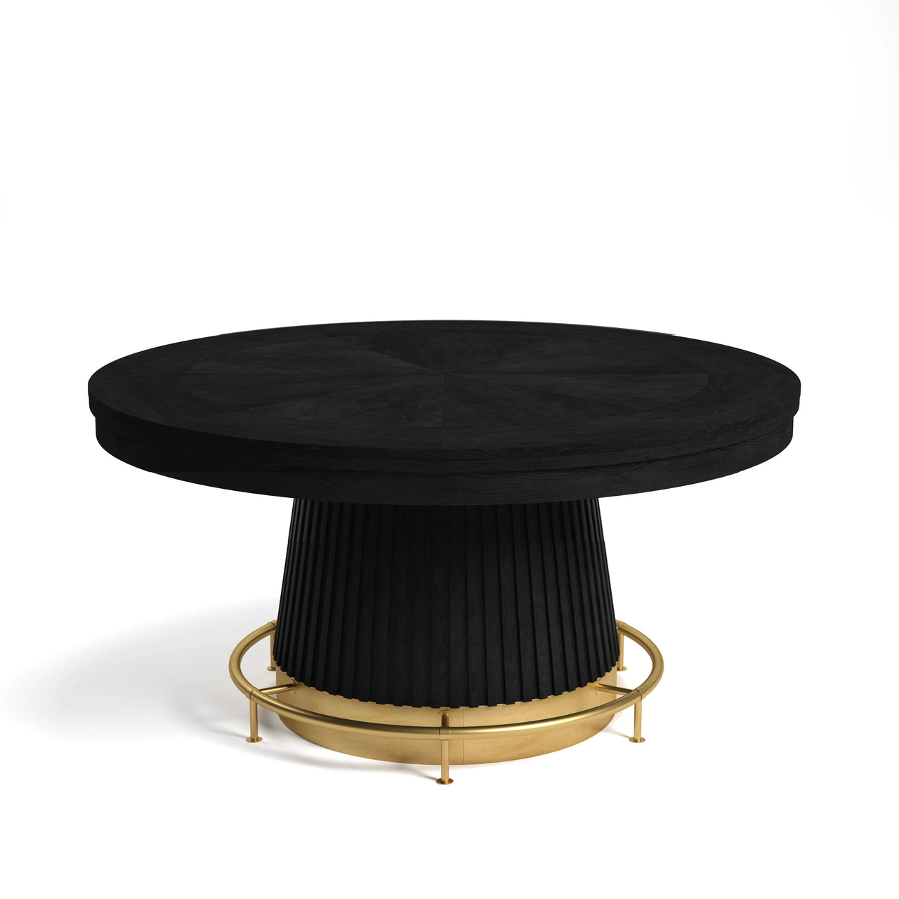 RAM Game Room Prohibition Series 60" Poker Table with a polished brass footrail.