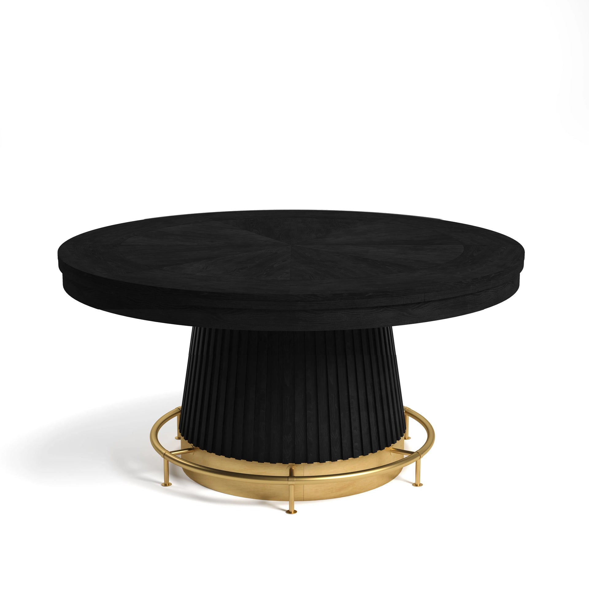 RAM Game Room Prohibition Series 60" Poker Table with a polished brass footrail.
