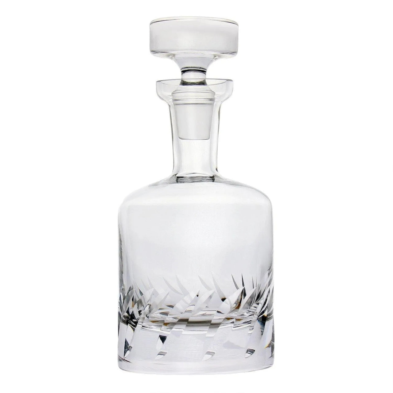Whiskey Decanter - Crystal Beveled Blade by Ravenscroft lead-free crystal