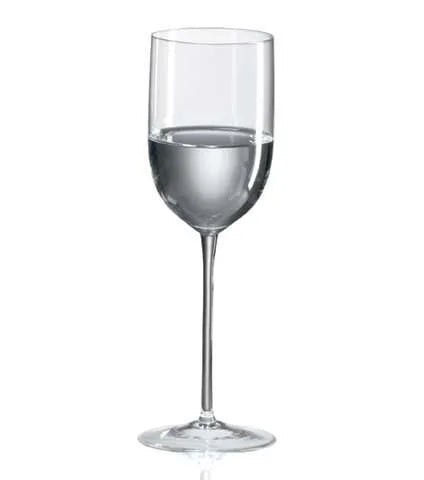 Ravenscroft long-stem crystal mineral water glass with clear water, single