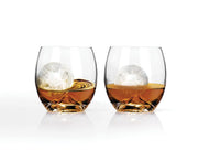 Glacier 4-Piece Ice Sphere Mold and Glasses Set by Viski - in use