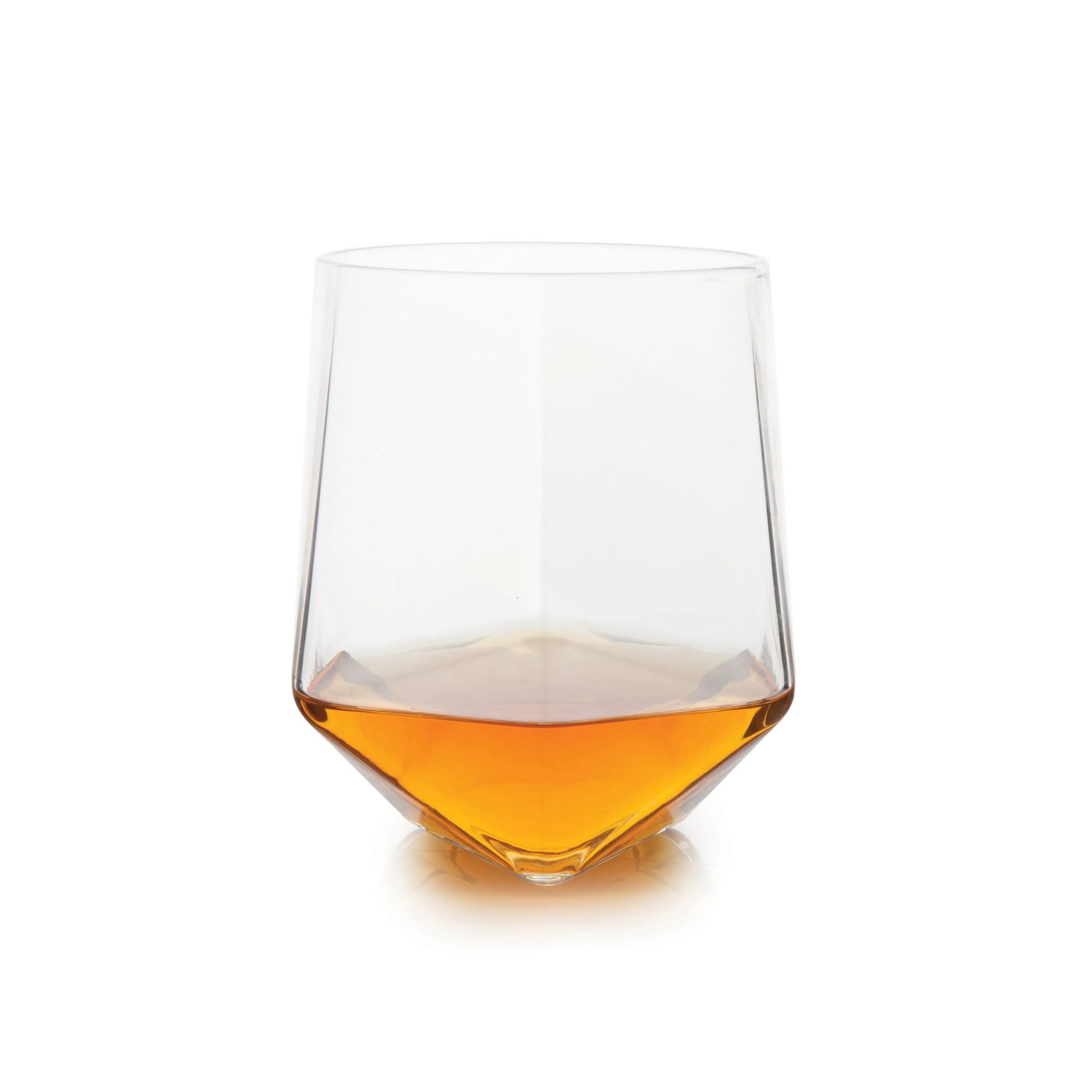Seneca Crystal Faceted Tumblers, Set of 2 by Viski barware