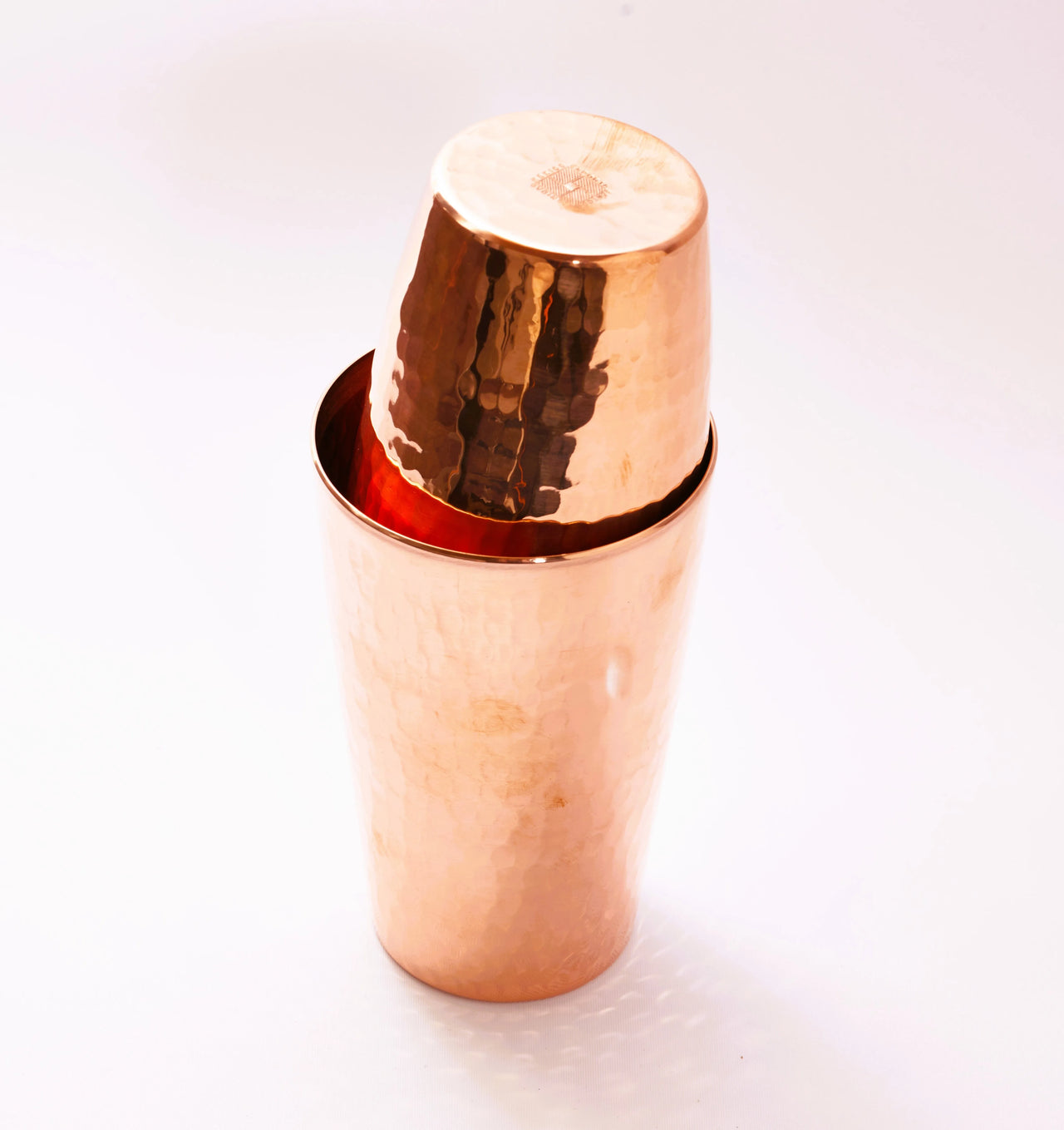 1610 Copper Boston Shaker hammered copper