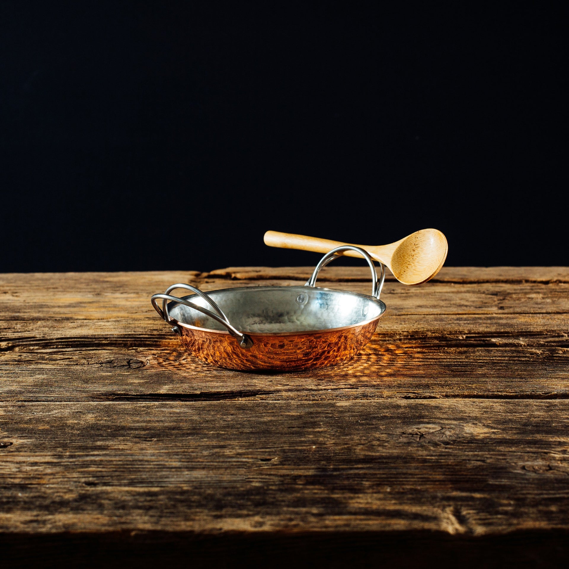 Alicante Copper Paella Pan - angle 11