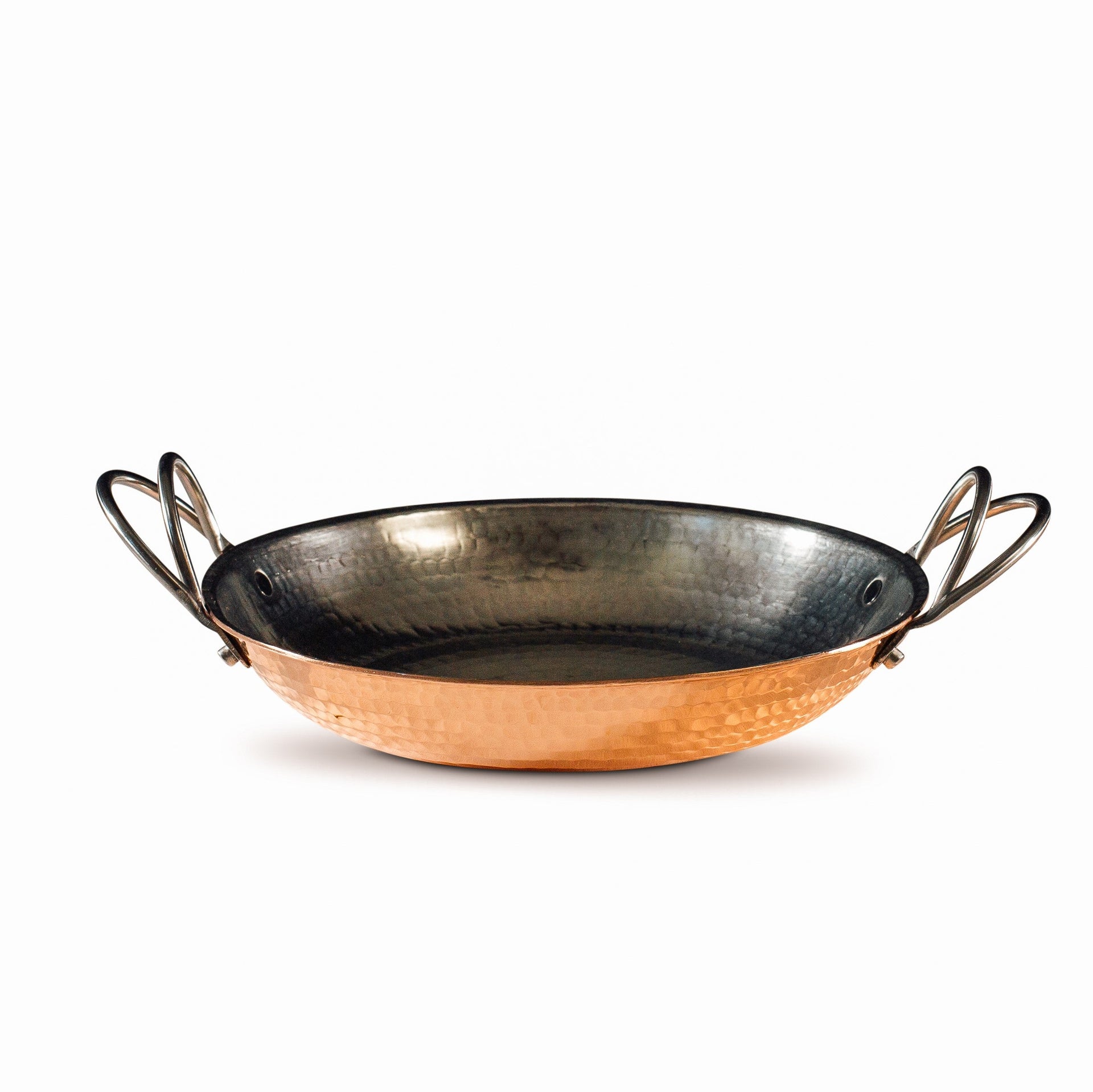 Alicante Copper Paella Pan - angle 8