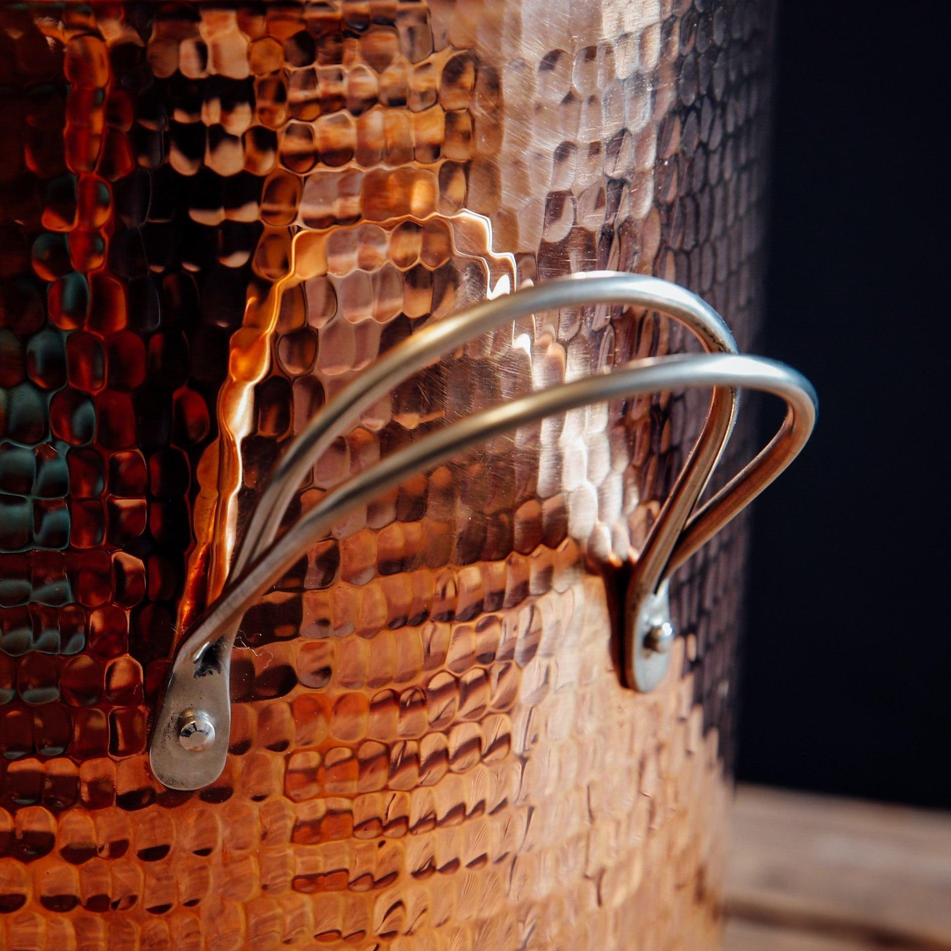 Big, Beautiful Copper Stock Pots - packaging