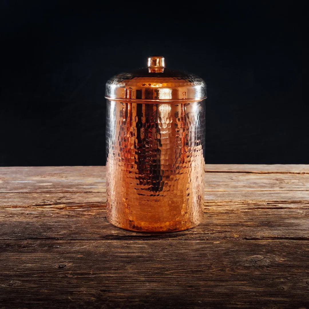 Copper Kitchen Canisters - Large Set, 2 Pieces - lifestyle shot