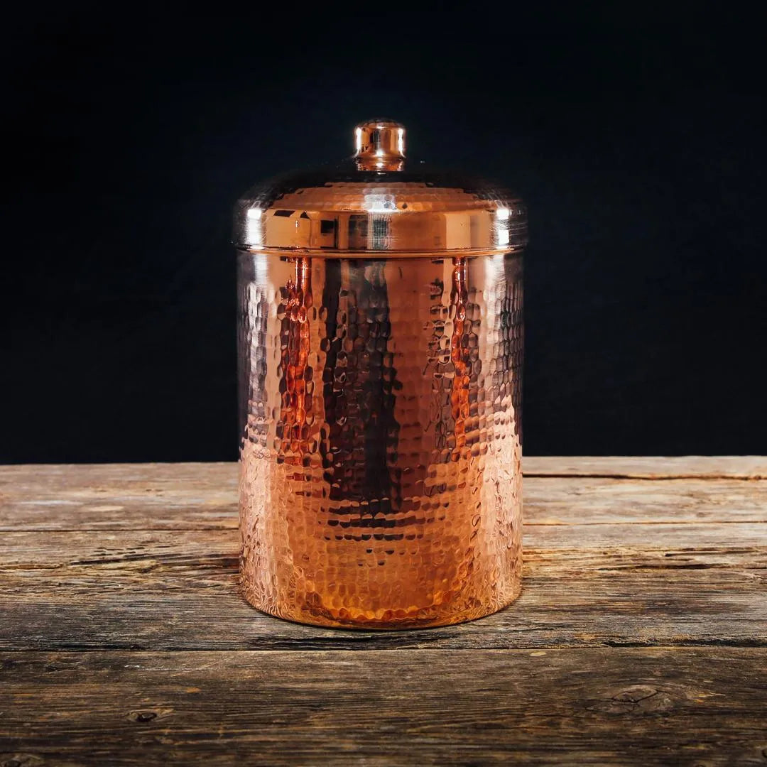 Copper Kitchen Canisters - Large Set, 2 Pieces - packaging