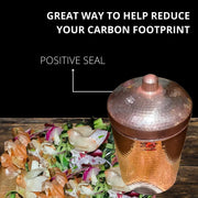 Copper Kitchen Compost Bin (Canisters) - alternate angle