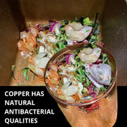Copper Kitchen Compost Bin (Canisters) - lifestyle shot