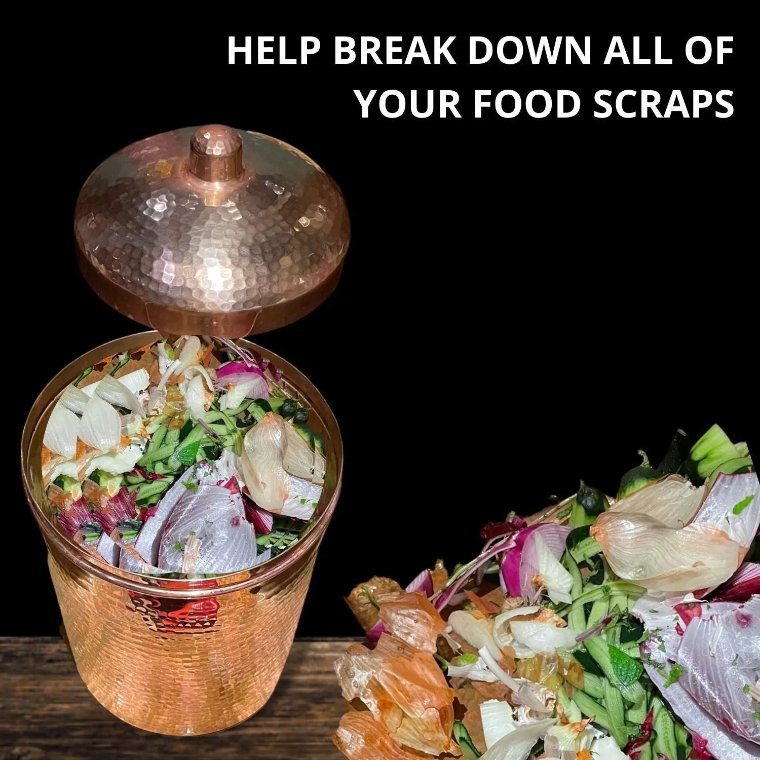 Copper Kitchen Compost Bin (Canisters) - packaging