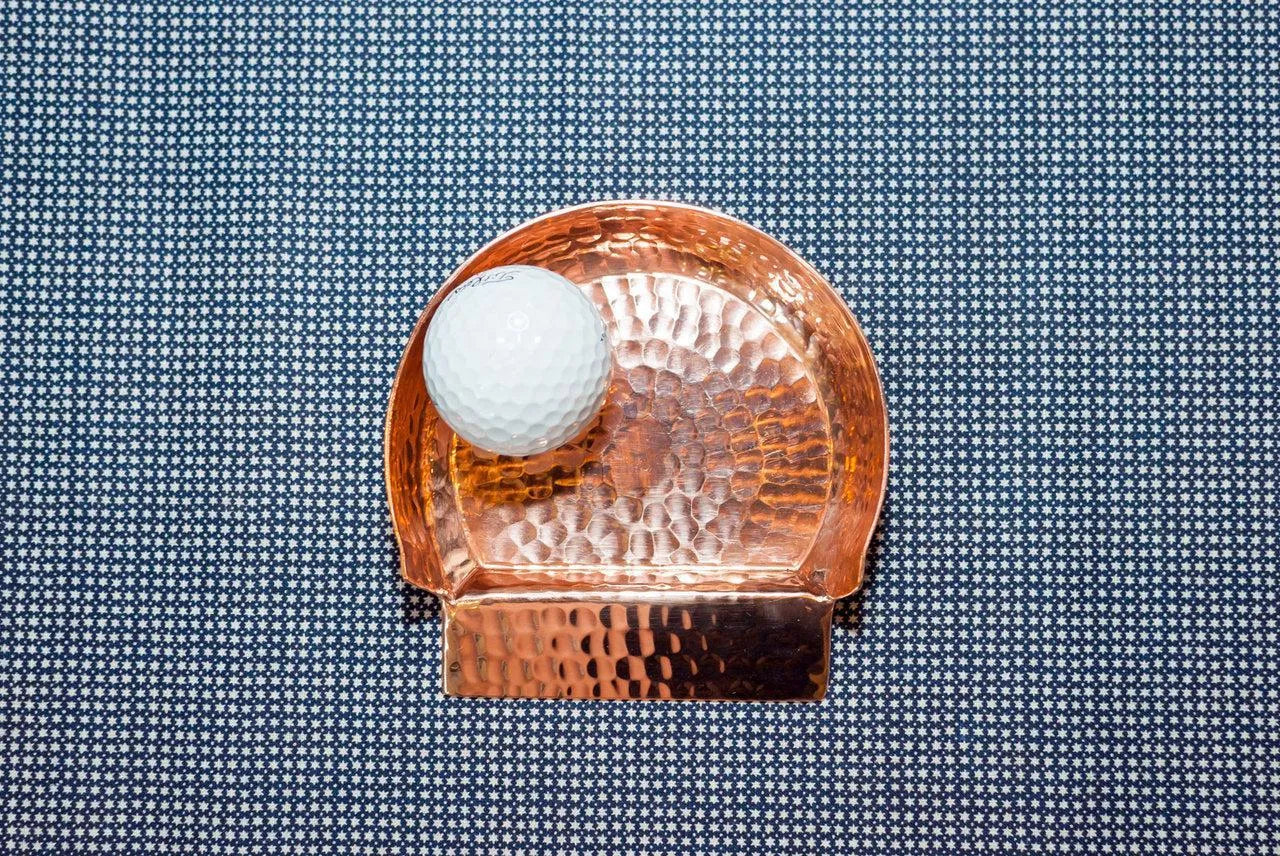 Copper Kitchen Spoon Rest / Putting Cup - detail view