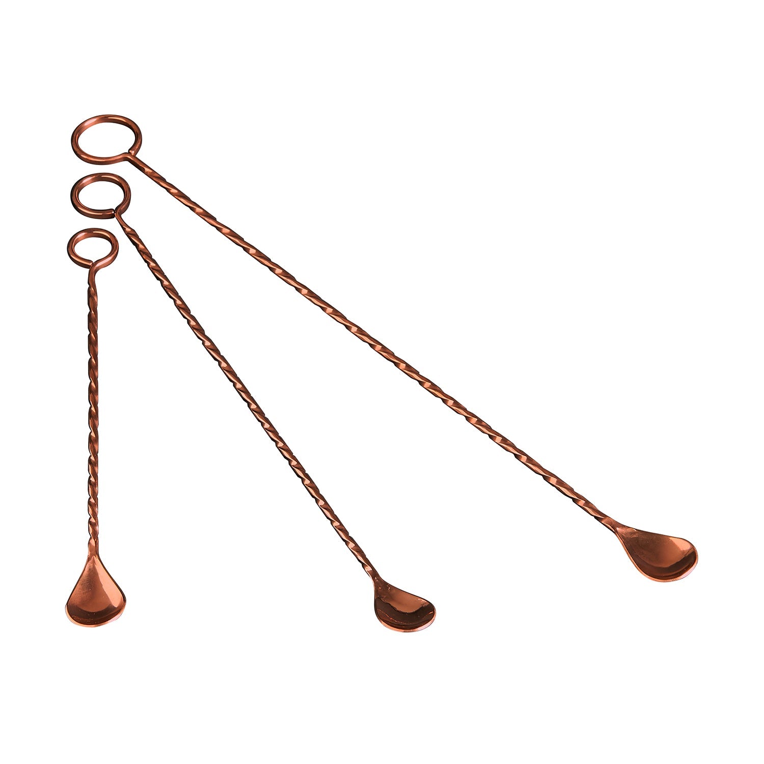 Copper Ringer Bar Spoon hammered copper