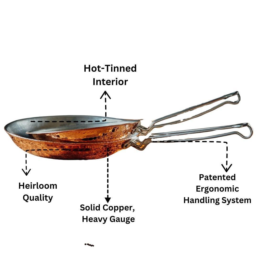 Copper Skillets - alternate angle