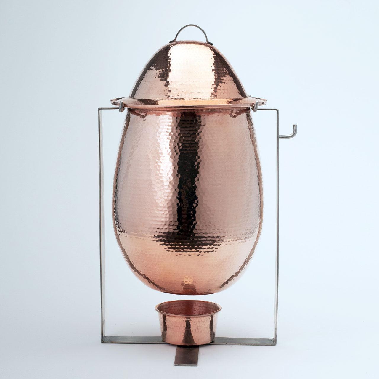 Delphi Copper Marmite and Soup Tureens - alternate angle