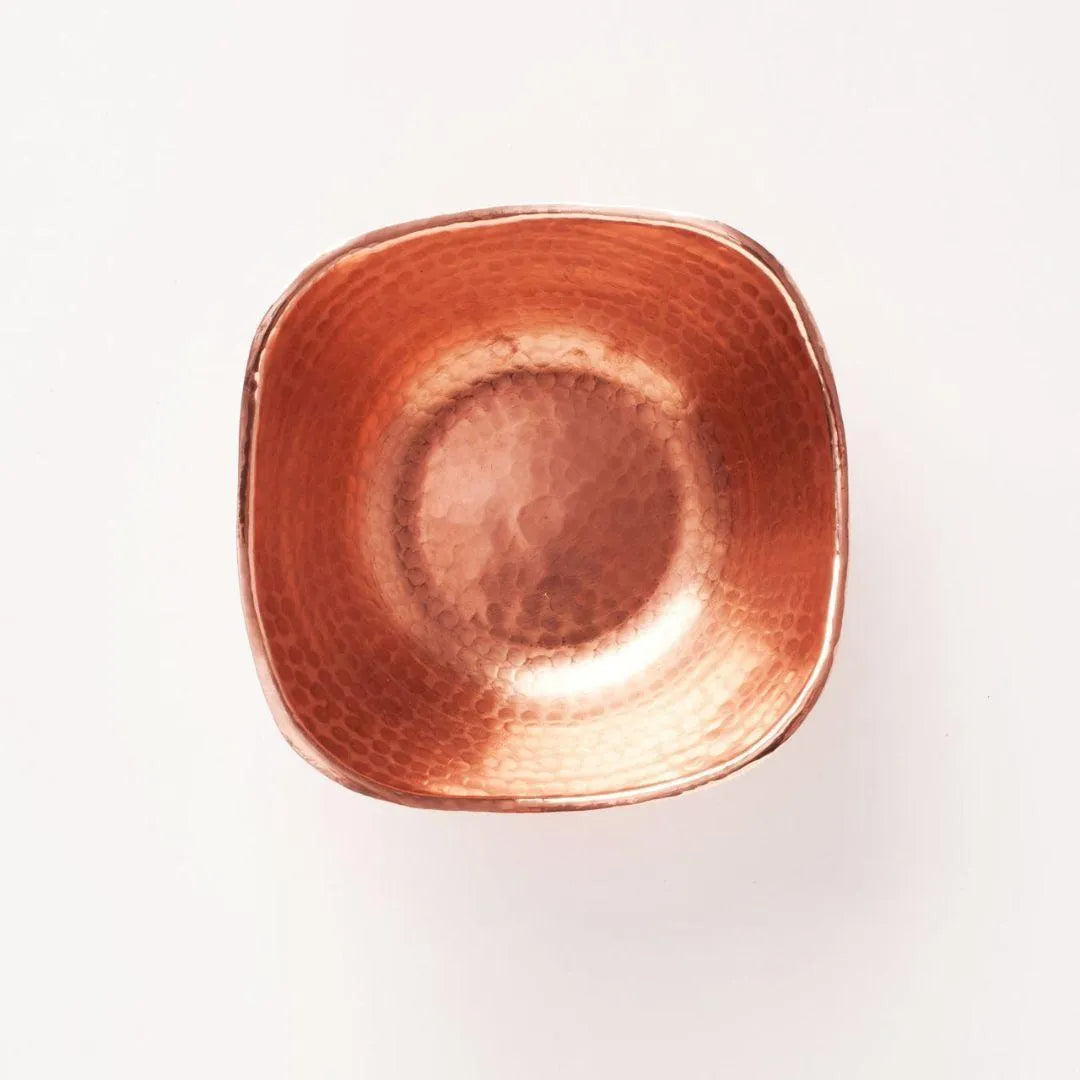 Flat Earth Copper Bowl - in use