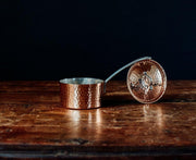 Petite French Copper Butter Pot With Lid - alternate angle
