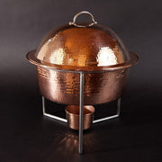Round Copper Chafing Dish - lifestyle shot